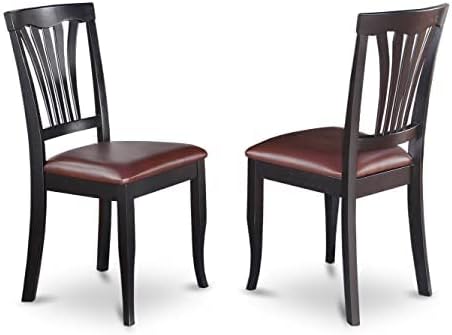 East West Furniture DOAV7-BCH-LC 7 Piece Kitchen Table & Chairs Set Consist of - Image 6