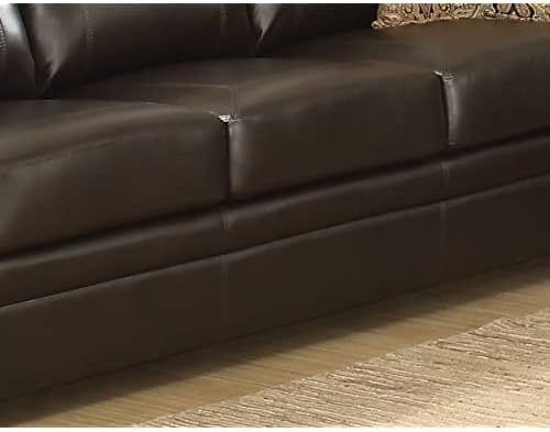 AC Pacific Louis Traditional Upholstered Leather Living Room Piece - Image 8