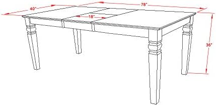 East West Furniture LGVA5-LWH-W 5 Piece Dining Set Includes a Rectangle Dining - Image 12