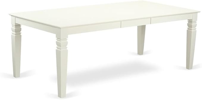 East West Furniture LGEN5-LWH-57 5 Piece Dining Room Table Set Includes a - Image 3