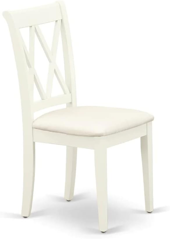 East West Furniture LGCL5-LWH-C 5 Piece Kitchen Table & Chairs Set Includes a - Image 9