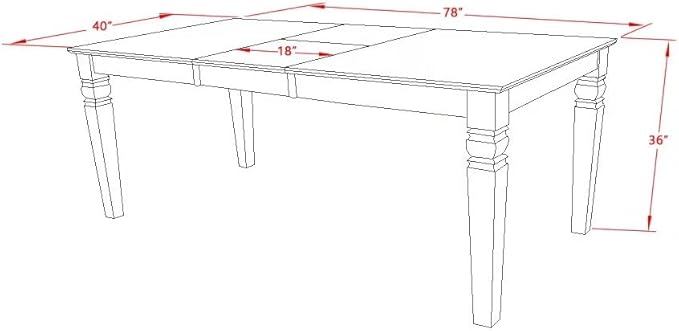 East West Furniture LGAB5-LWH-64 5 Piece Dining Table Set Includes a Rectangle - Image 12