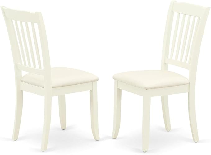 East West Furniture SHDA5-WHI-C 5 Piece Modern Dining Table Set Includes a - Image 3