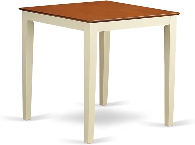 East West Furniture VNQU3-WHI-W 3 Piece Kitchen Counter Height Dining Table Set - Image 4