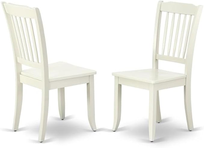 East West Furniture DODA9-LWH-W 9 Piece Dining Room Table Set Includes a - Image 4