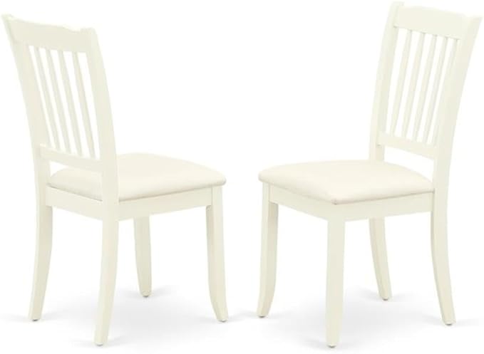 East West Furniture DODA7-LWH-C 7 Piece Dinette Set Consist of a Rectangle - Image 4