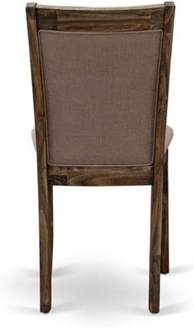 East West Furniture X777MZ748-6 6 Piece Modern Dining Table Set Contains a - Image 3