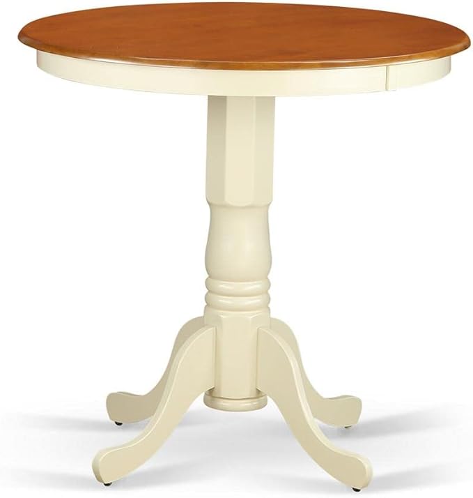 East West Furniture JAKE3-WHI-W 3 Piece Counter Height Dining Set - Image 2