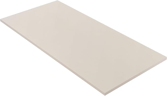 Kaboon Universal Tabletop 40"x18", Solid One-Piece Melamine Table Top, Double L by Kaboon