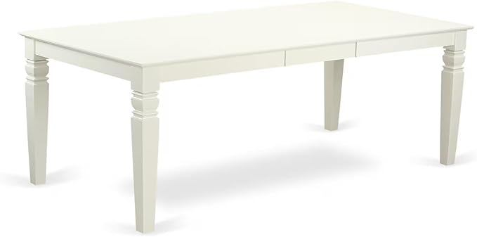 East West Furniture LGAB5-LWH-64 5 Piece Dining Table Set Includes a Rectangle - Image 3