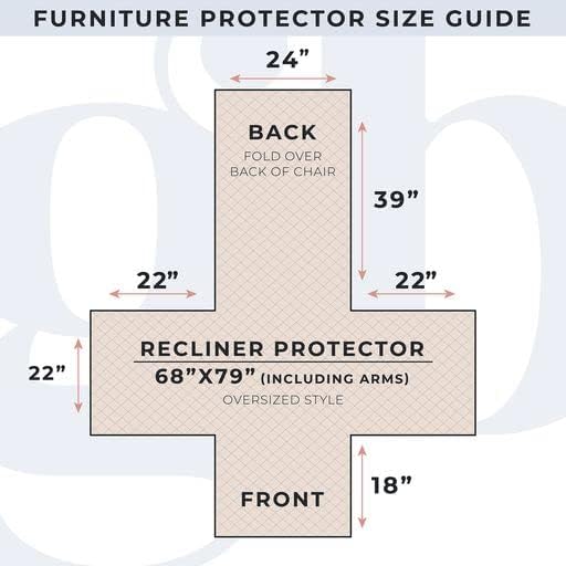 Medallion Stitched Solid Furniture Protector Stain Resistant Durable Furniture - Image 3