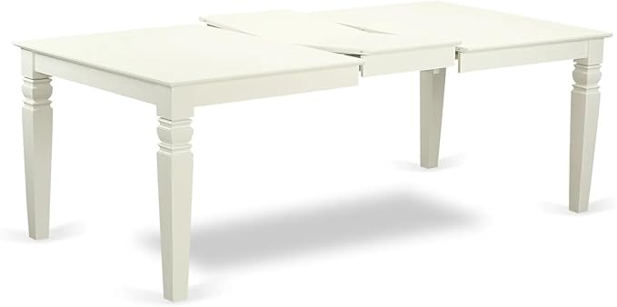 East West Furniture LGDA7-LWH-27 7 Piece Dining Set Includes a Rectangle - Image 4