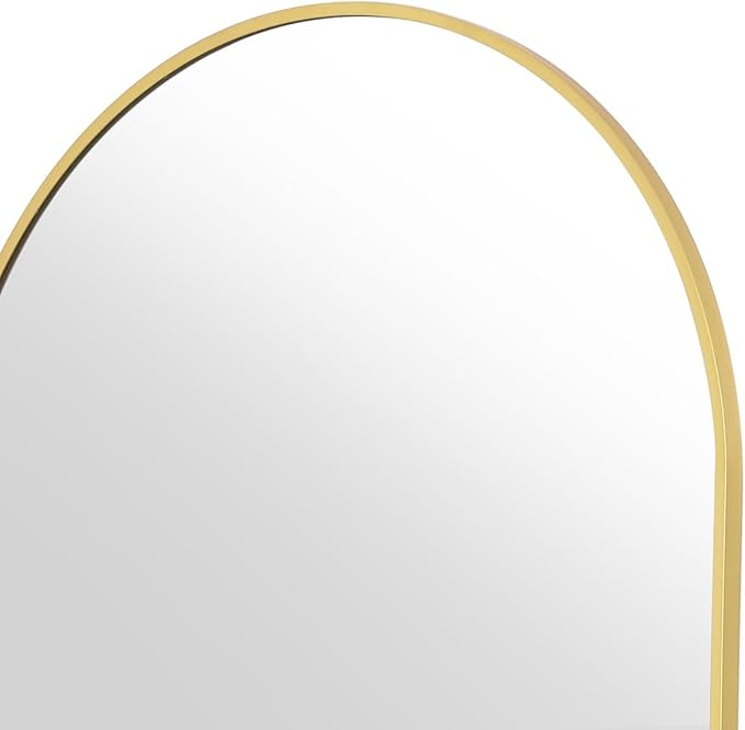 Koonmi 40"x80" Arched Full Length Mirror, Standing Hanging or Leaning - Image 5