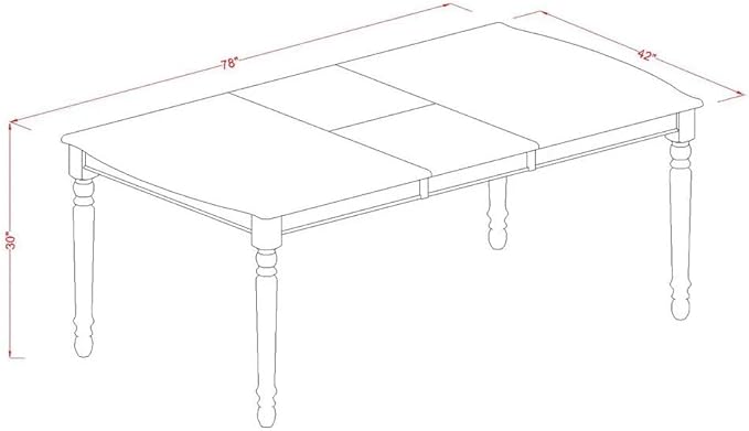 East West Furniture LGDA5-LWH-22 5 Piece Dining Room Set Consists of a - Image 12