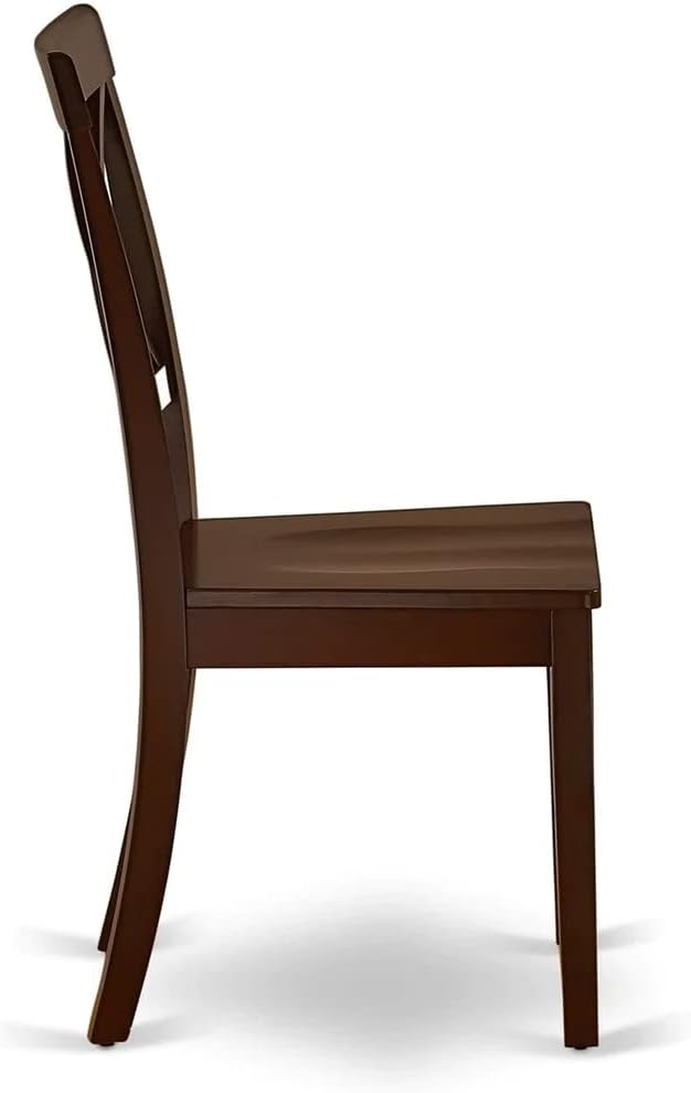 East West Furniture HBBO3-MAH-W 3 Piece Dining Room Table Set Contains a Round - Image 8