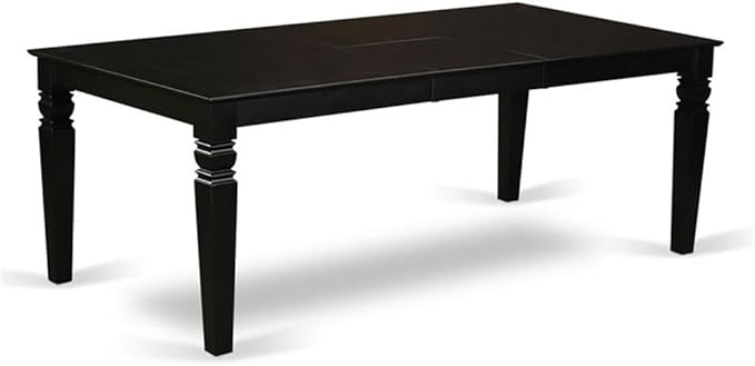 East West Furniture LGCL7-BLK-C 7 Piece Kitchen Table & Chairs Set Consist of a - Image 4