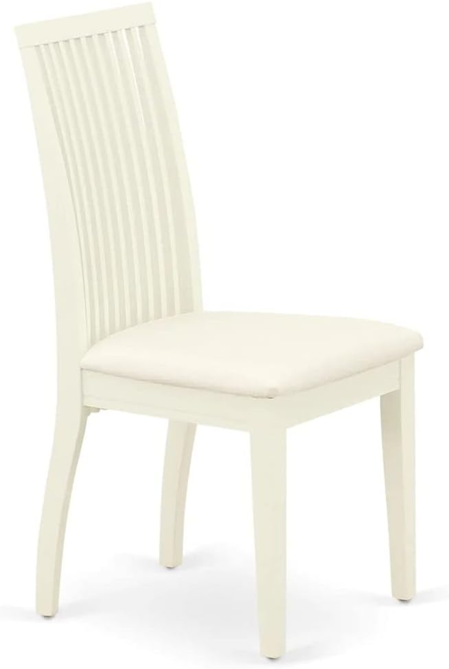 East West Furniture AMIP3-LWH-C 3 Piece Dining Set Contains a Round Dining Room - Image 7
