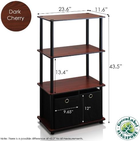 Furinno Go Green 4-Tier Multipurpose Storage Rack Shelving Unit - Image 8