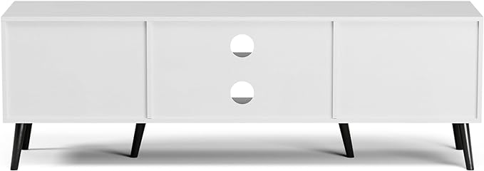 TV Stand for TVs up to 65'', Mid Century Modern Entertainment Center - Image 6