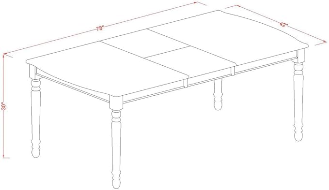 East West Furniture DOQU5-BCH-W 5 Piece Modern Dining Table Set Includes a - Image 7