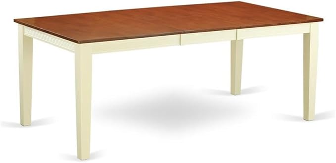 East West Furniture QUKE7-WHI-W 7 Piece Dining Room Furniture Set Consist of a - Image 3