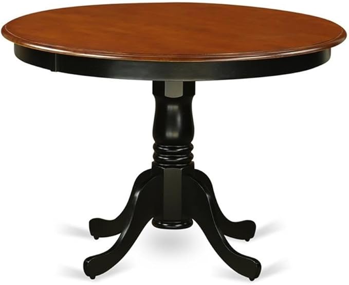 East West Furniture HLQU3-BCH-W 3 Piece Dining Table Set - Image 3