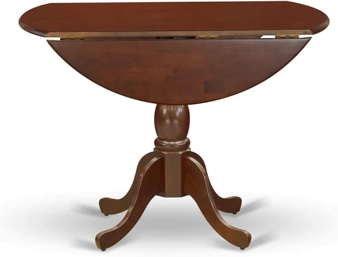 East West Furniture DMIP3-MAH-W 3 Piece Kitchen Table & Chairs Set Contains a - Image 7