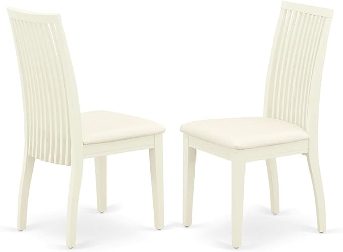 East West Furniture DLIP3-WHI-C 3 Piece Kitchen Table Set - Image 3