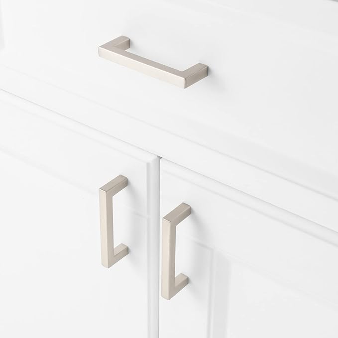 KOOFIZO 30-Pack Solid Square Bar Cabinet Handle - Image 4
