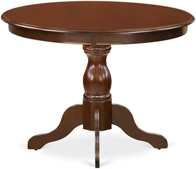 East West Furniture HLDL5-MAH-W 5 Piece Kitchen Table Set - Image 5