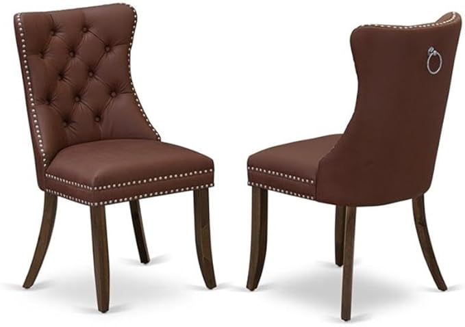 East West Furniture ANDA3-AWA-26 3 Piece Dining Set Includes a Round Kitchen - Image 7