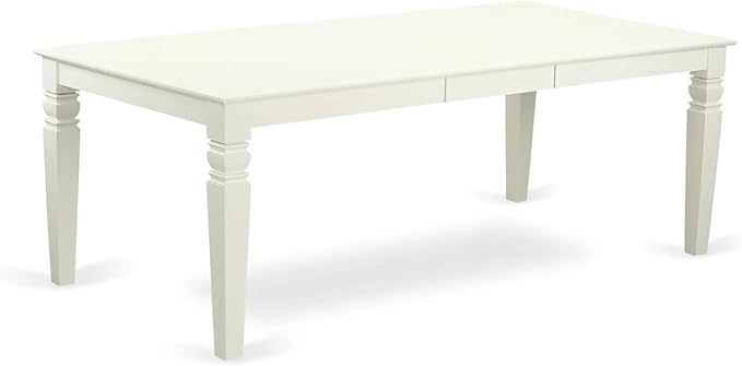East West Furniture LGDA9-LWH-32 9 Piece Dining Table Set Includes a Rectangle - Image 3