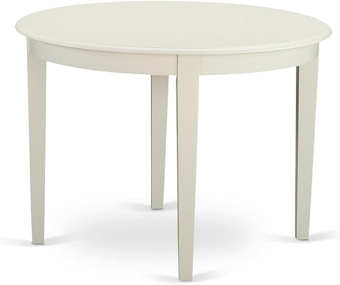 East West Furniture BOST3-LWH-LC 3 Piece Modern Dining Table Set Contains a - Image 2