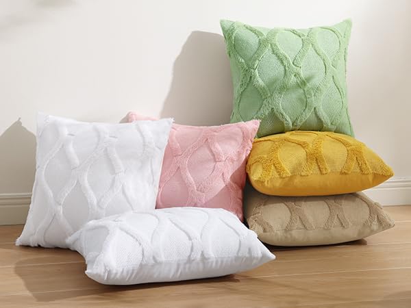 decorUhome Throw Pillow Covers 12x20 Inch Set of 2, Soft Plush Faux Fur Wool - Image 6