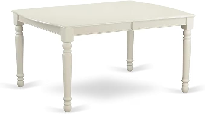 East West Furniture DONO7-LWH-W 7 Piece Dining Set Consist of a Rectangle - Image 6