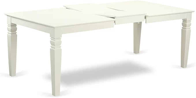 East West Furniture LGAB9-LWH-64 9 Piece Dining Table Set Includes a Rectangle - Image 5
