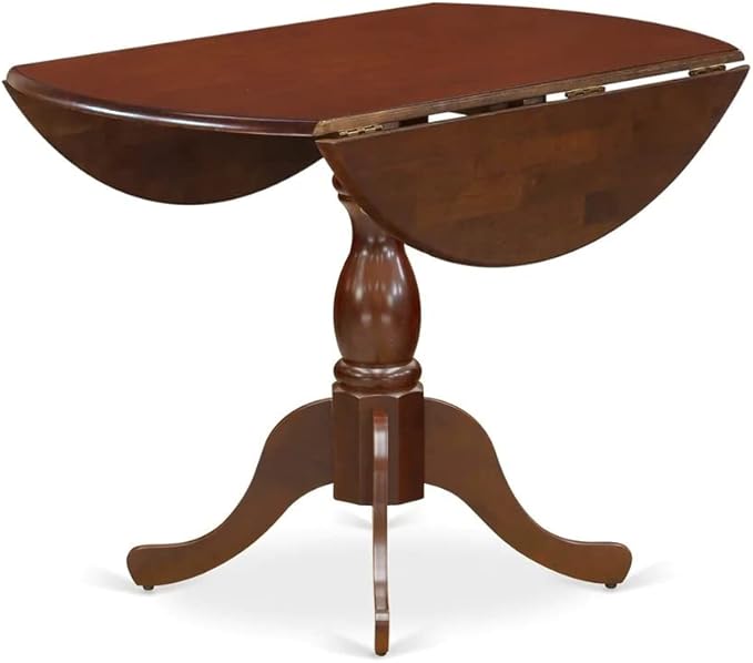 East West Furniture DMIP5-MAH-W 5 Piece Dining Table Set - Image 6
