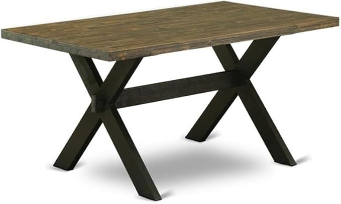 East West Furniture X676VE650-6 6 Piece Dining Set Contains a Rectangle Dining - Image 3
