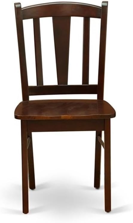 East West Furniture HLDL5-MAH-W 5 Piece Kitchen Table Set - Image 8