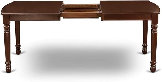 East West Furniture DOCL5-MAH-W 5 Piece Modern Dining Table Set Includes a - Image 5
