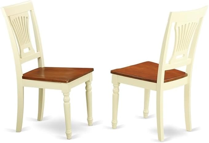 East West Furniture HLPL3-BMK-W 3 Piece Dining Room Table Set Contains a Round - Image 4