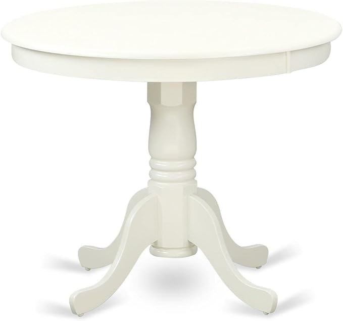 East West Furniture ANIP5-LWH-W 5 Piece Modern Dining Table Set Includes a - Image 2