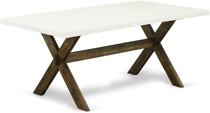 East West Furniture X727VE721-7 7 Piece Dining Room Table Set Consist of a - Image 3