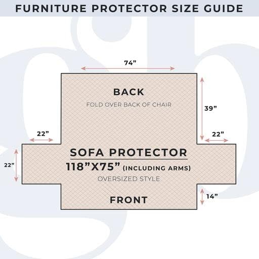 Great Bay Home Reversible Floral Patchwork Furniture Protector Scalloped Edge - Image 3
