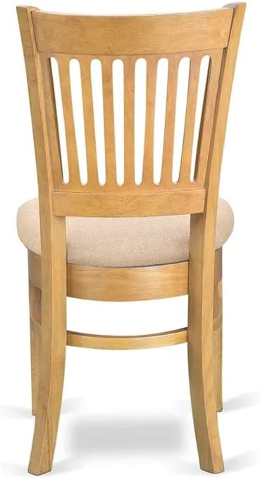 East West Furniture NDVA5-OAK-C 5 Piece Kitchen Table & Chairs Set Includes a - Image 12