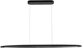 71" Wood Linear Pendant Light Black Linear Pendant Dinning Room Hanging Lights by Yisdesign