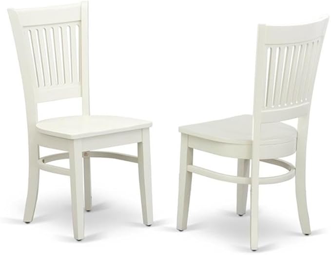 East West Furniture HLVA3-LWH-W 3 Piece Dining Room Furniture Set Contains a - Image 4