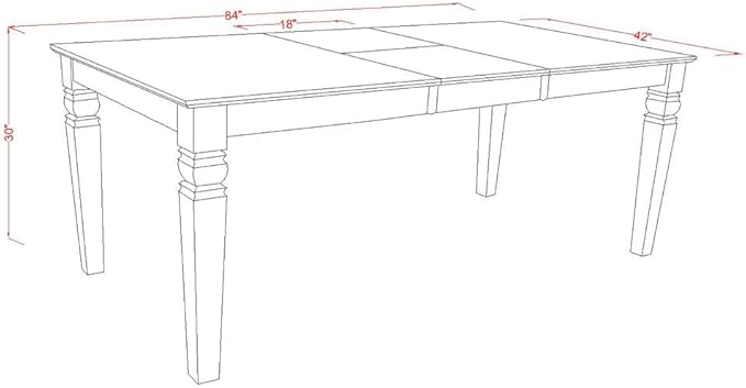 East West Furniture LGAB9-BLK-61 9 Piece Dining Set Includes a Rectangle Dining - Image 12