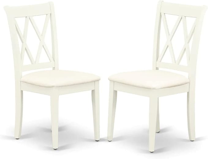 East West Furniture DOCL5-LWH-C 5 Piece Dinette Set - Image 6