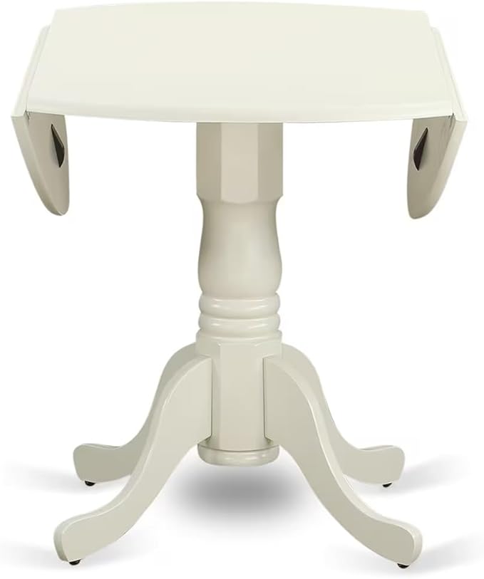 East West Furniture DLAB3-LWH-64 3 Piece Dinette Set - Image 6